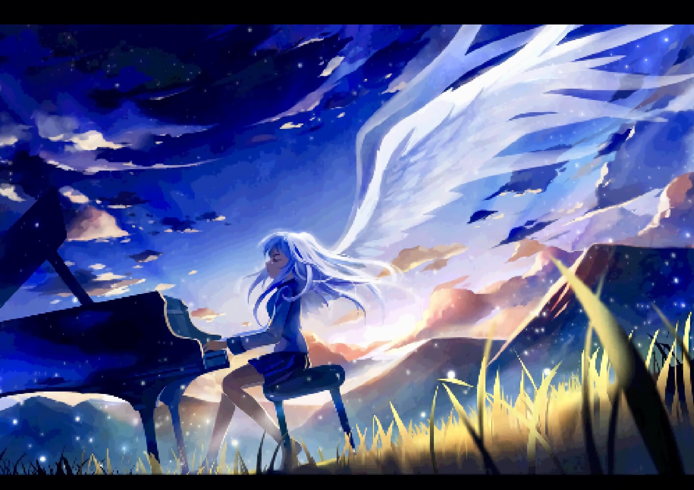 【P站精选】快看，是天使&#8230;是天使&#8230;Angel Beats!《立华奏》高清壁纸特辑！