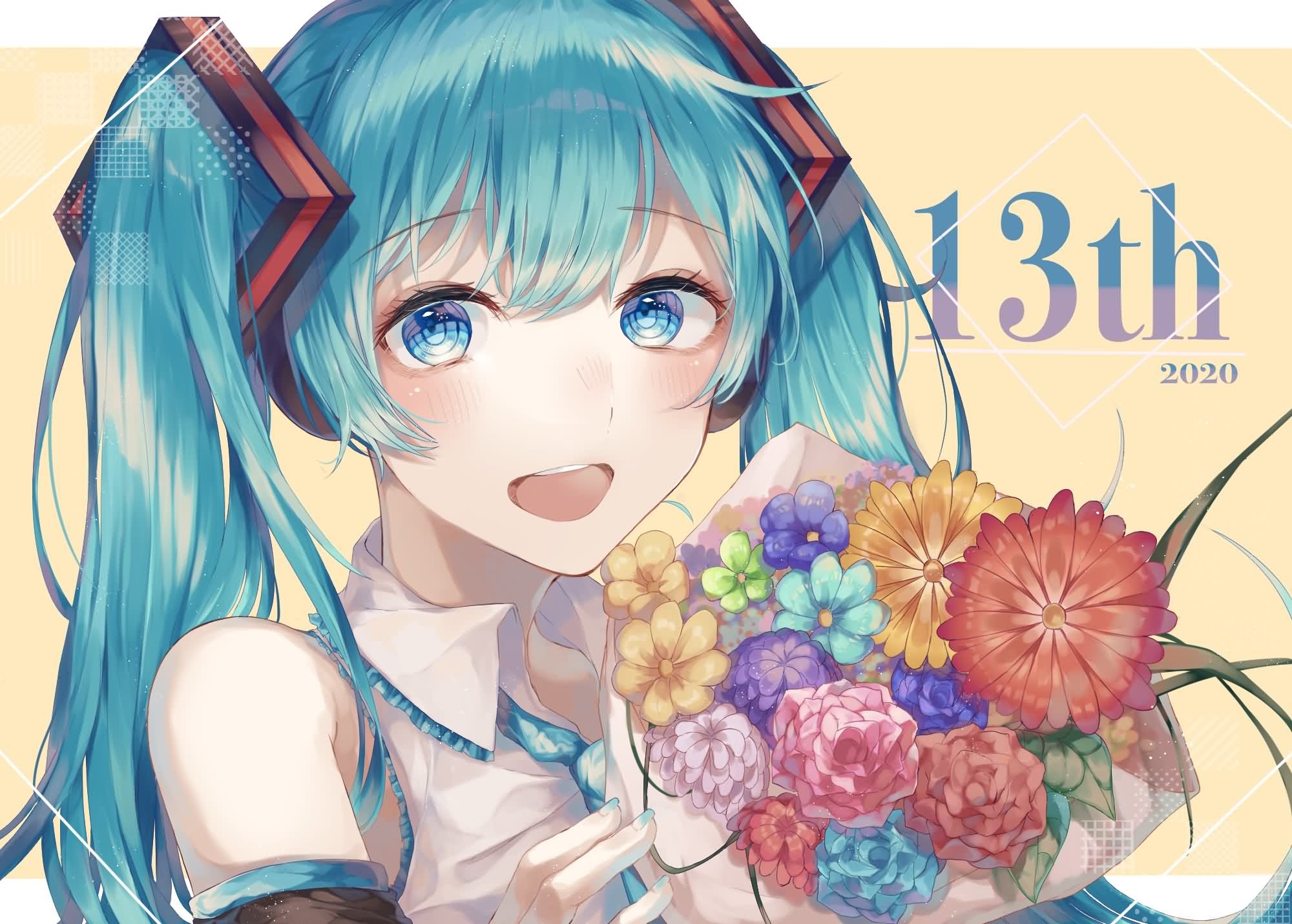 【P站精选】13周年，公主殿下生日快乐《初音未来诞生祭2020》高清壁纸特辑！