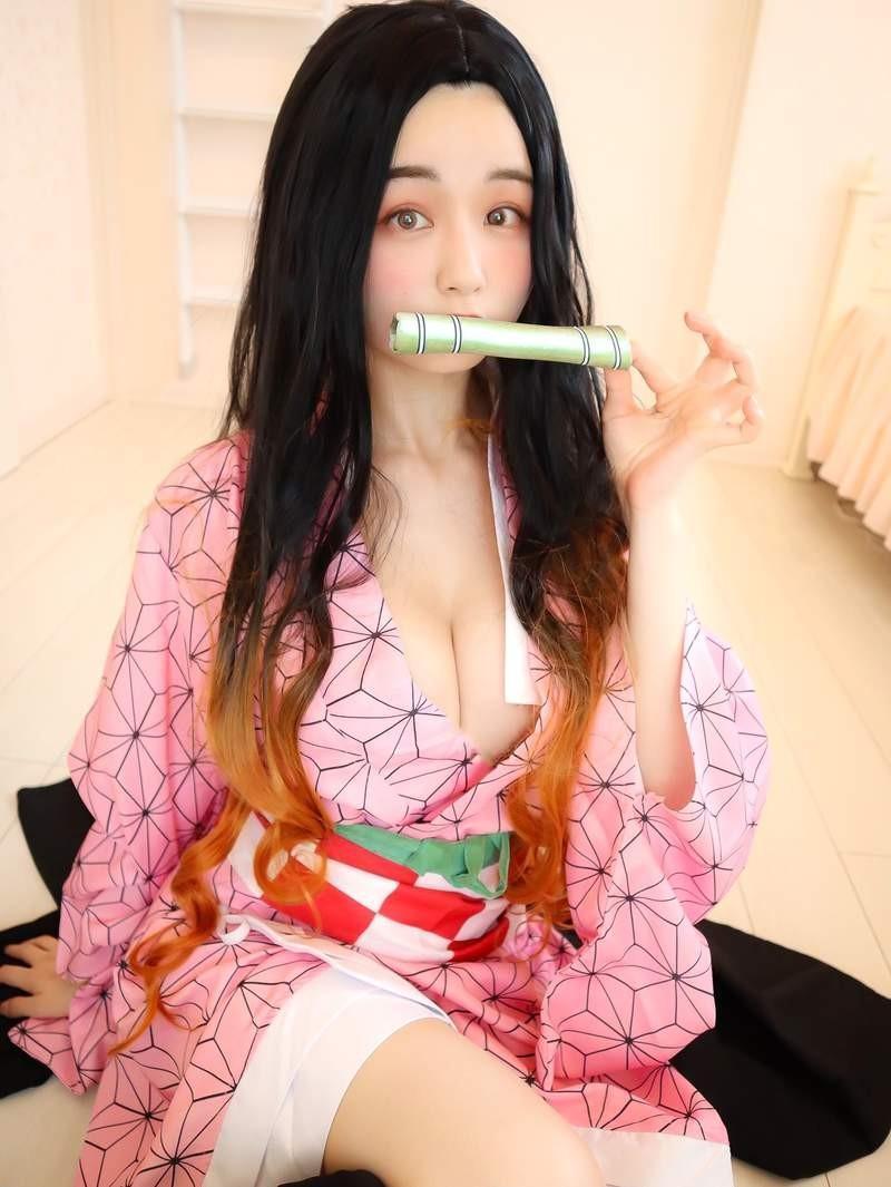 【Cosplay欣赏】清纯的脸火辣栗田惠美(くりえみ)《鬼灭之刃》写真集！