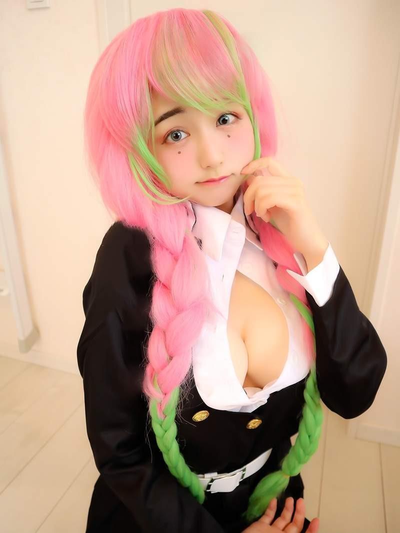 【Cosplay欣赏】清纯的脸火辣栗田惠美(くりえみ)《鬼灭之刃》写真集！