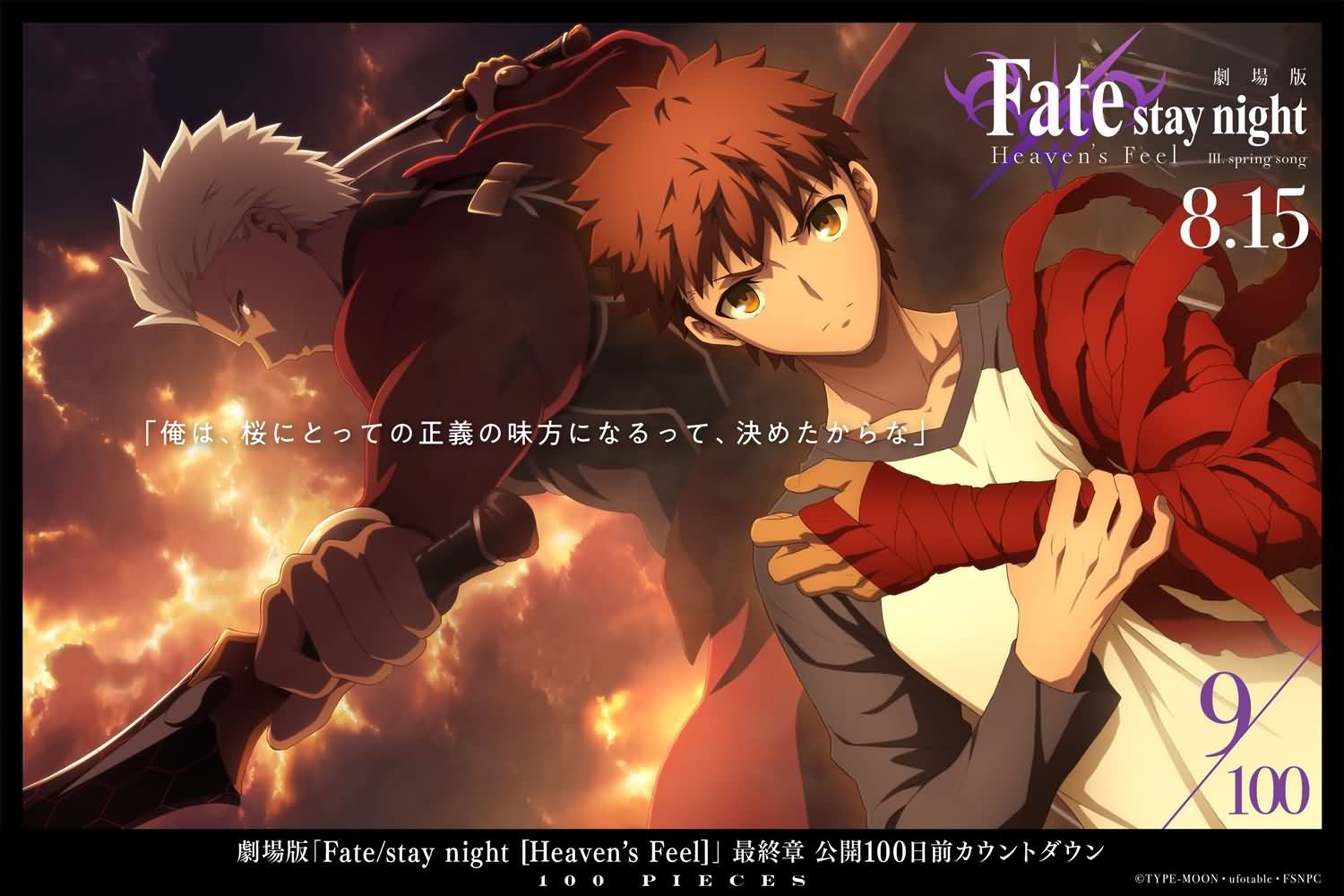 剧场版动画《Fate [HF]第3章春之歌》开播倒计时100天视觉图全集