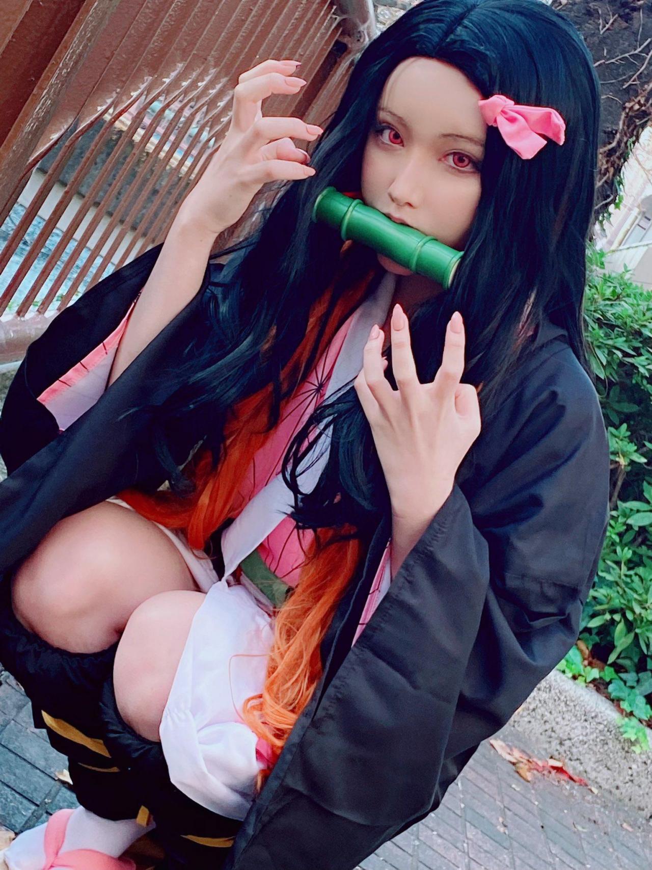 【Cosplay欣赏】深田咏美《鬼灭之刃》全新Cos 甘露寺蜜璃