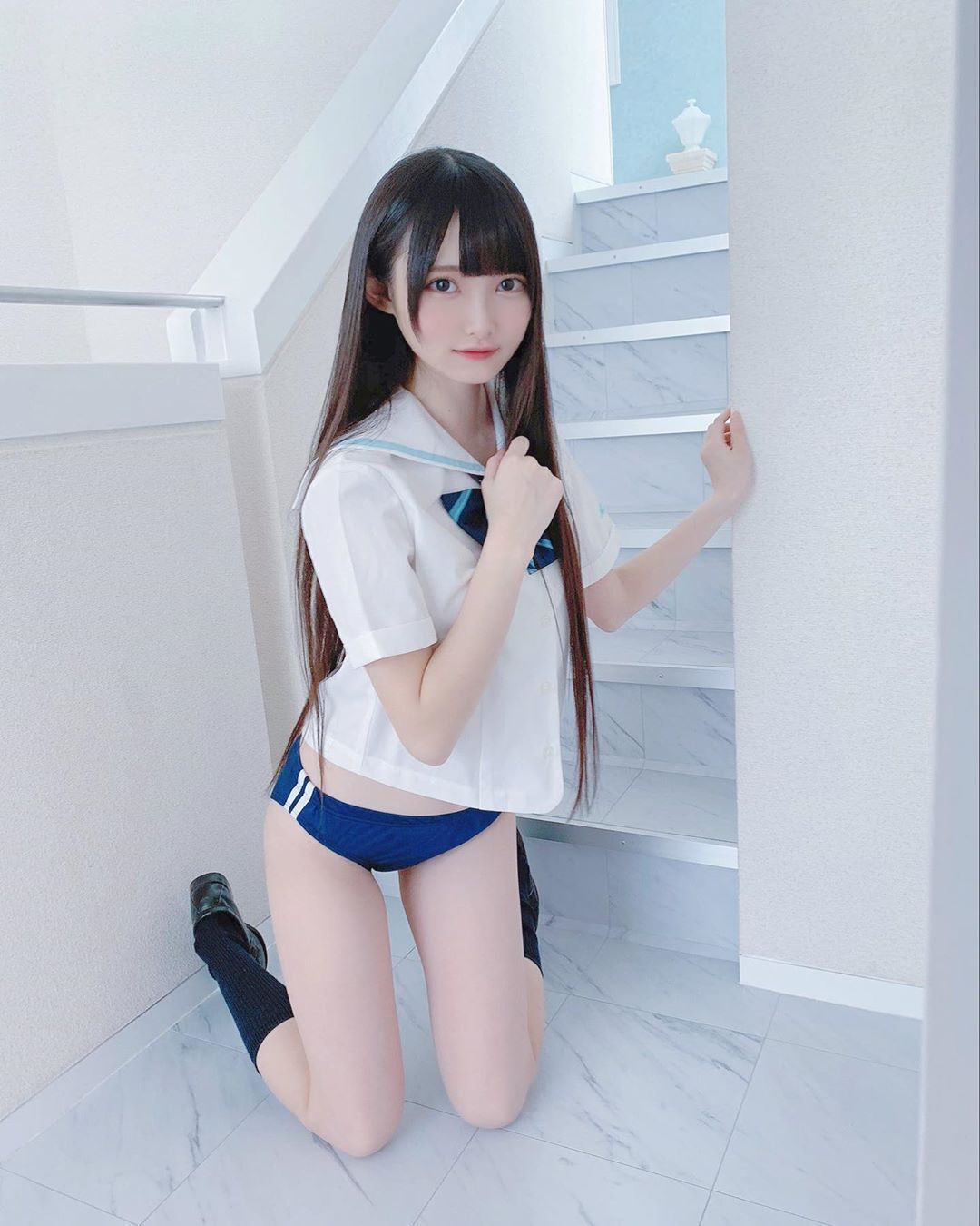 【Cosplay欣赏】岛国萌妹子《片冈未优》美图写真集 清纯的脸庞娇嫩无瑕！