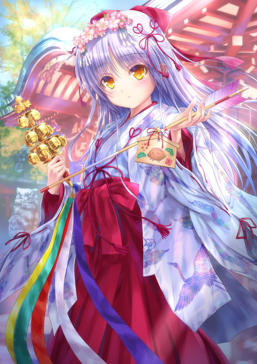 【画集分享】ごとP 绘制的《Angel Beats!》巫女天使 立花奏