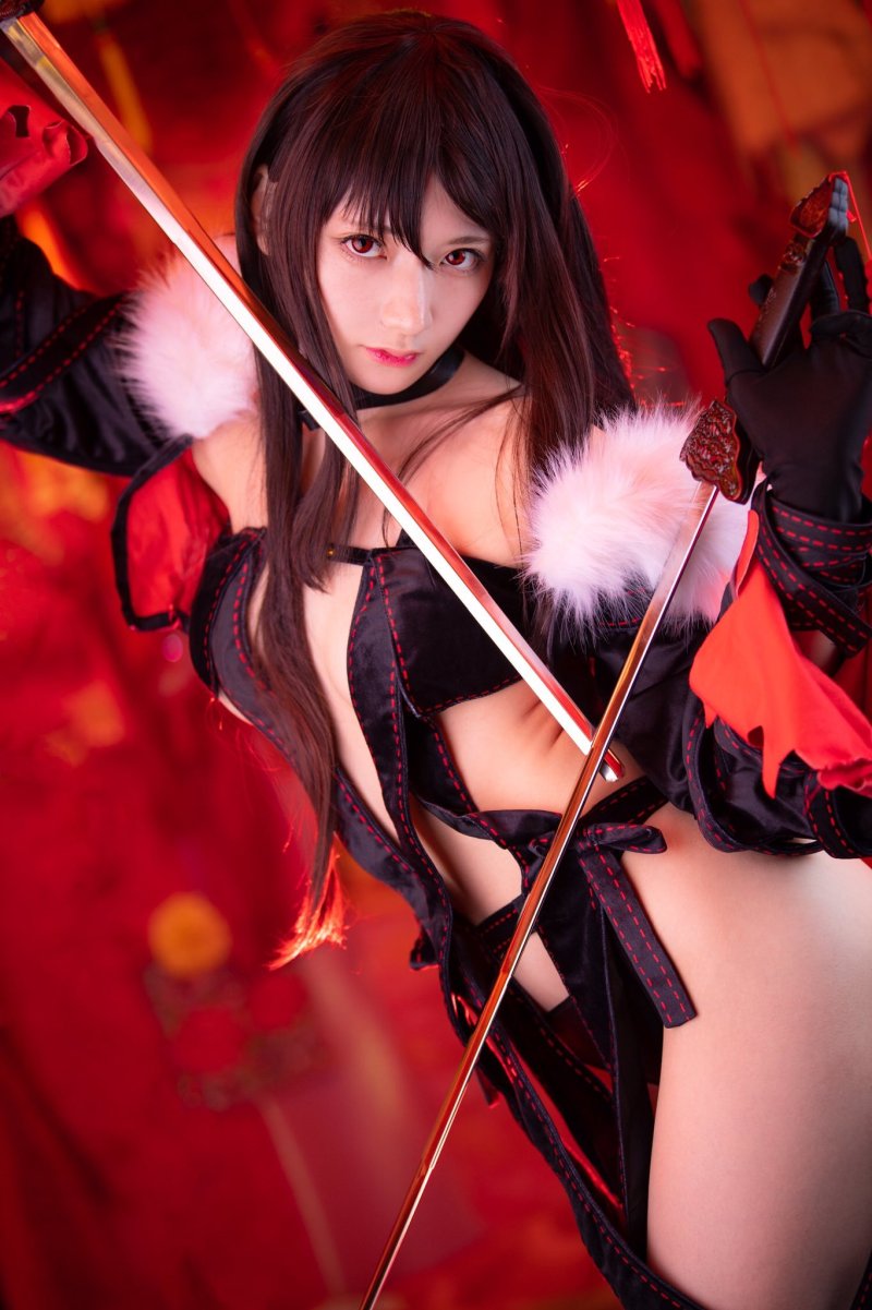 【COSPLAY欣赏】日本美女COS《FGO》虞美人 清凉装束性感火辣！