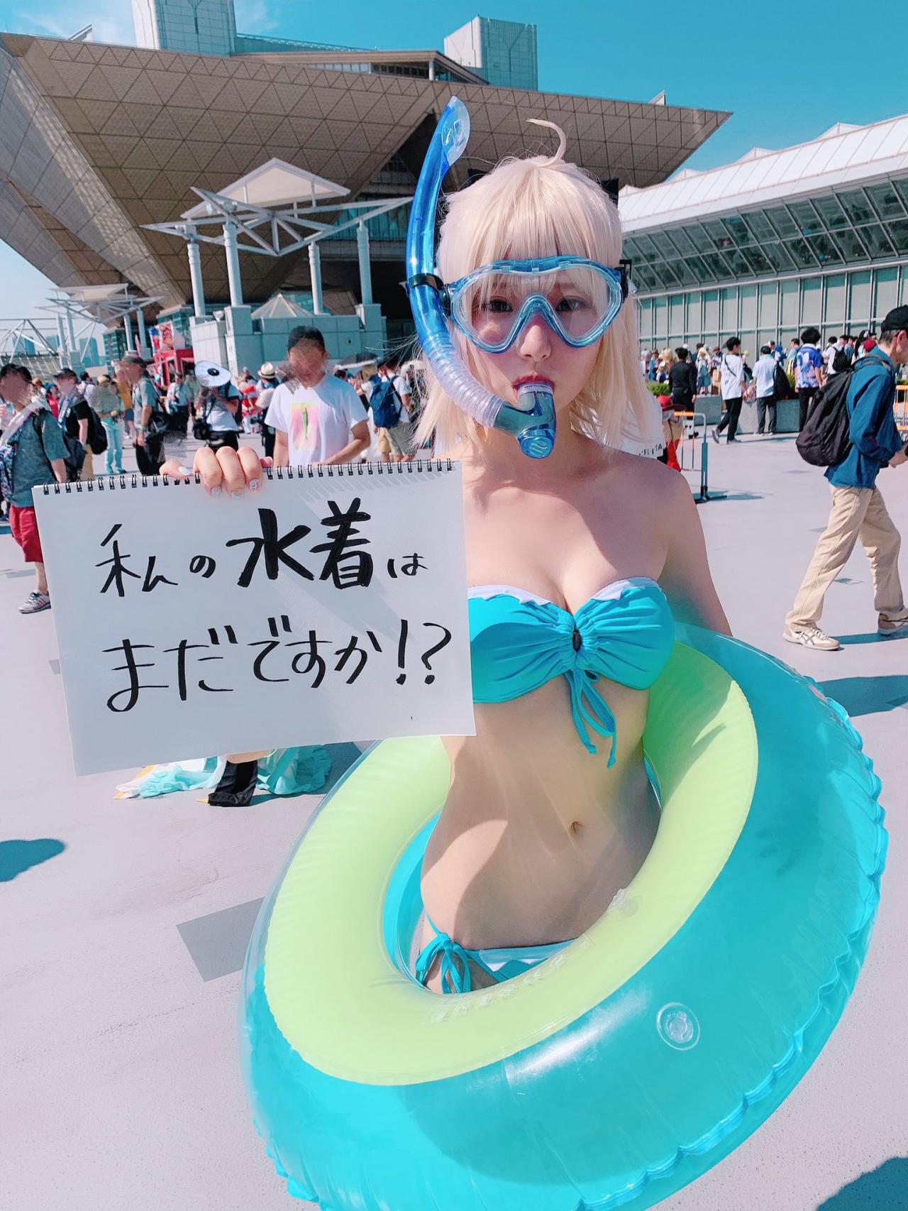 【COSPLAY欣赏】日本超萌妹子清凉泳装COS赏 非常甜美可爱性感！