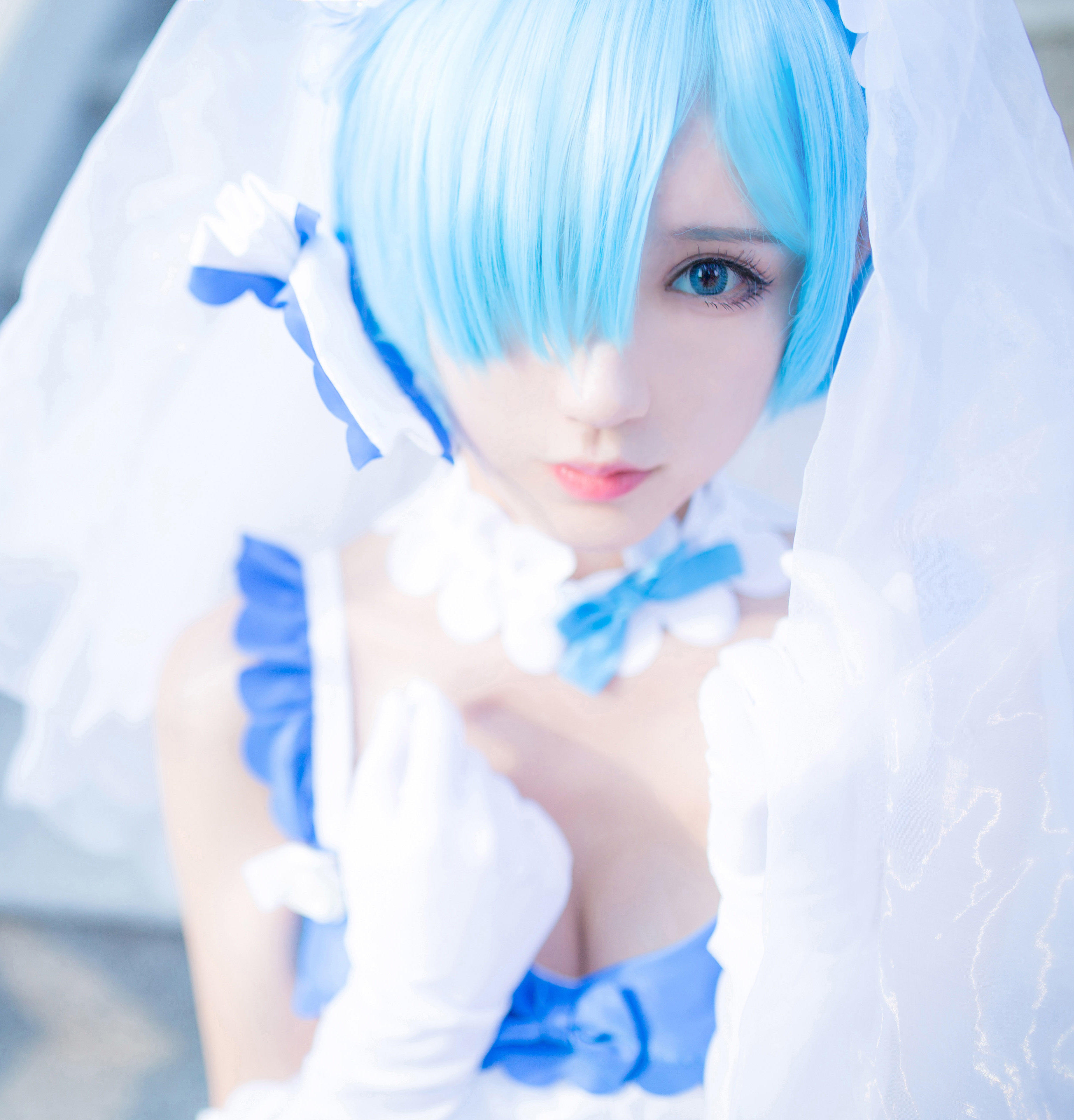 【Cosplay欣赏】Re从零开始的异世界生活 蕾姆婚纱play