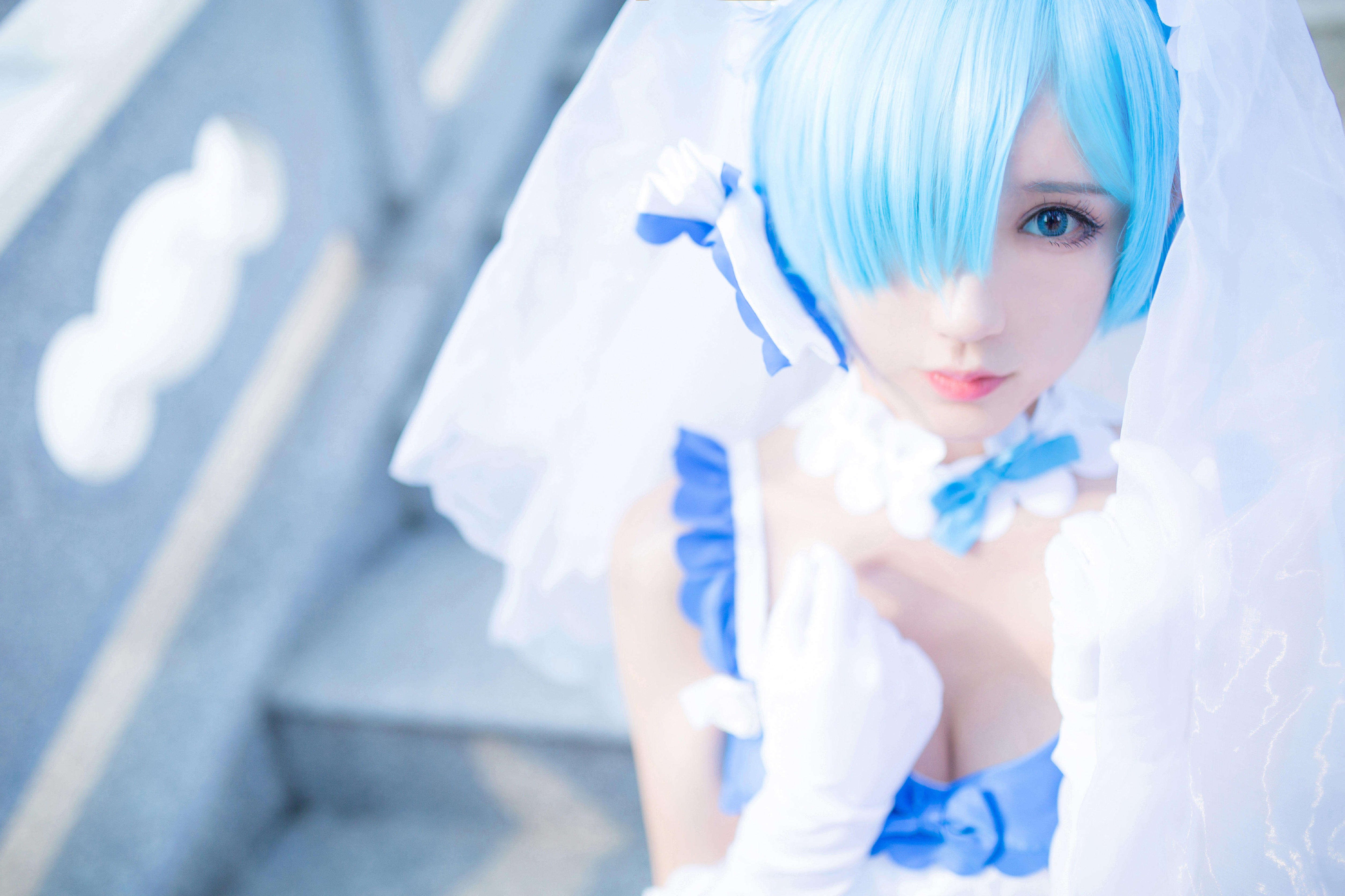 【Cosplay欣赏】Re从零开始的异世界生活 蕾姆婚纱play