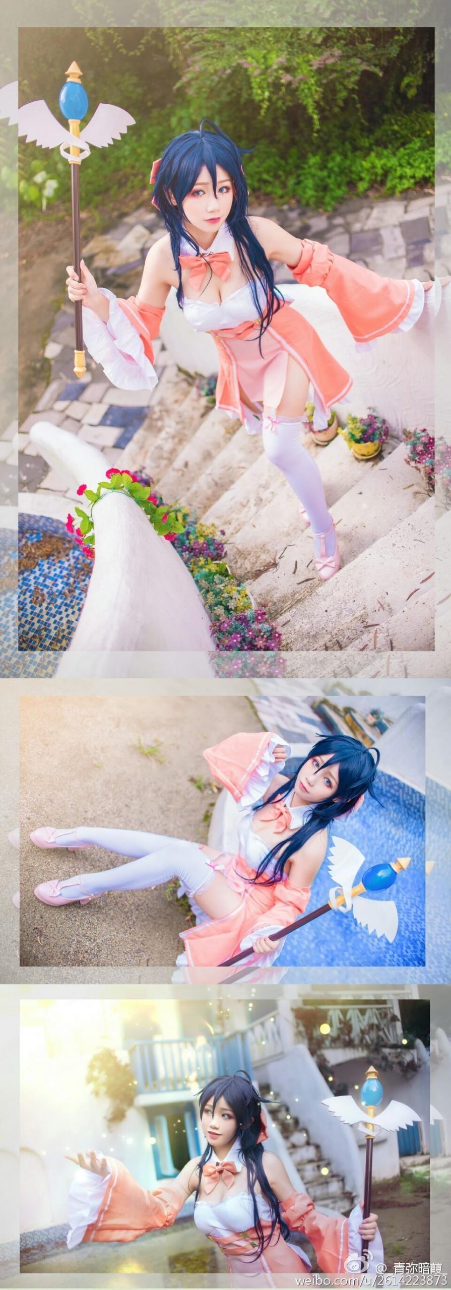 【Cosplay欣赏】线上游戏的老婆不可能是女生？玉置亚子 领域白丝！