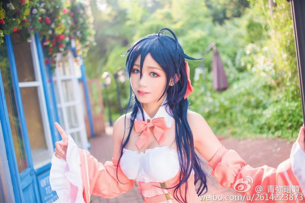 【Cosplay欣赏】线上游戏的老婆不可能是女生？玉置亚子 领域白丝！