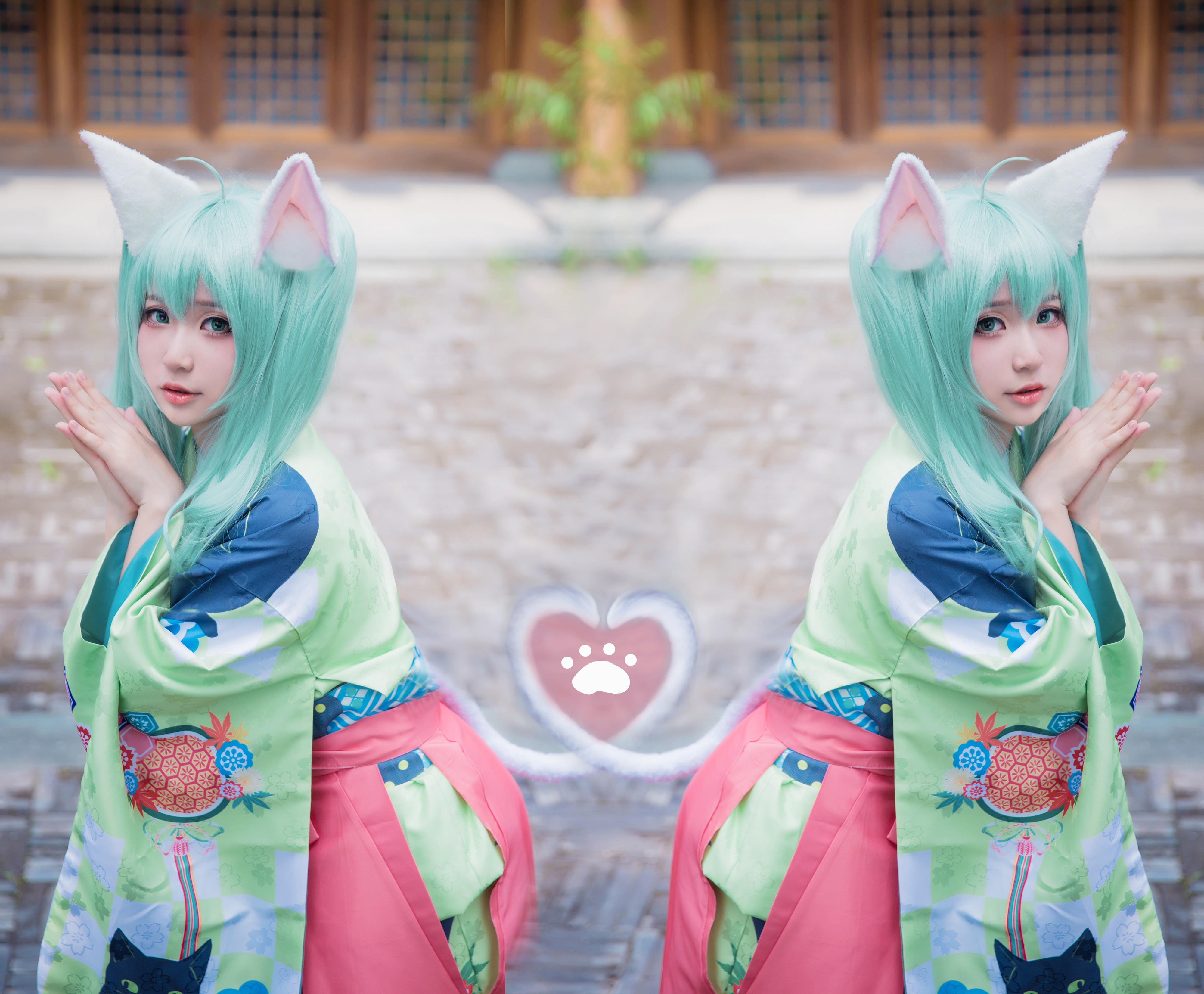 【Cosplay欣赏】VOCALOID 萌猫初音未来