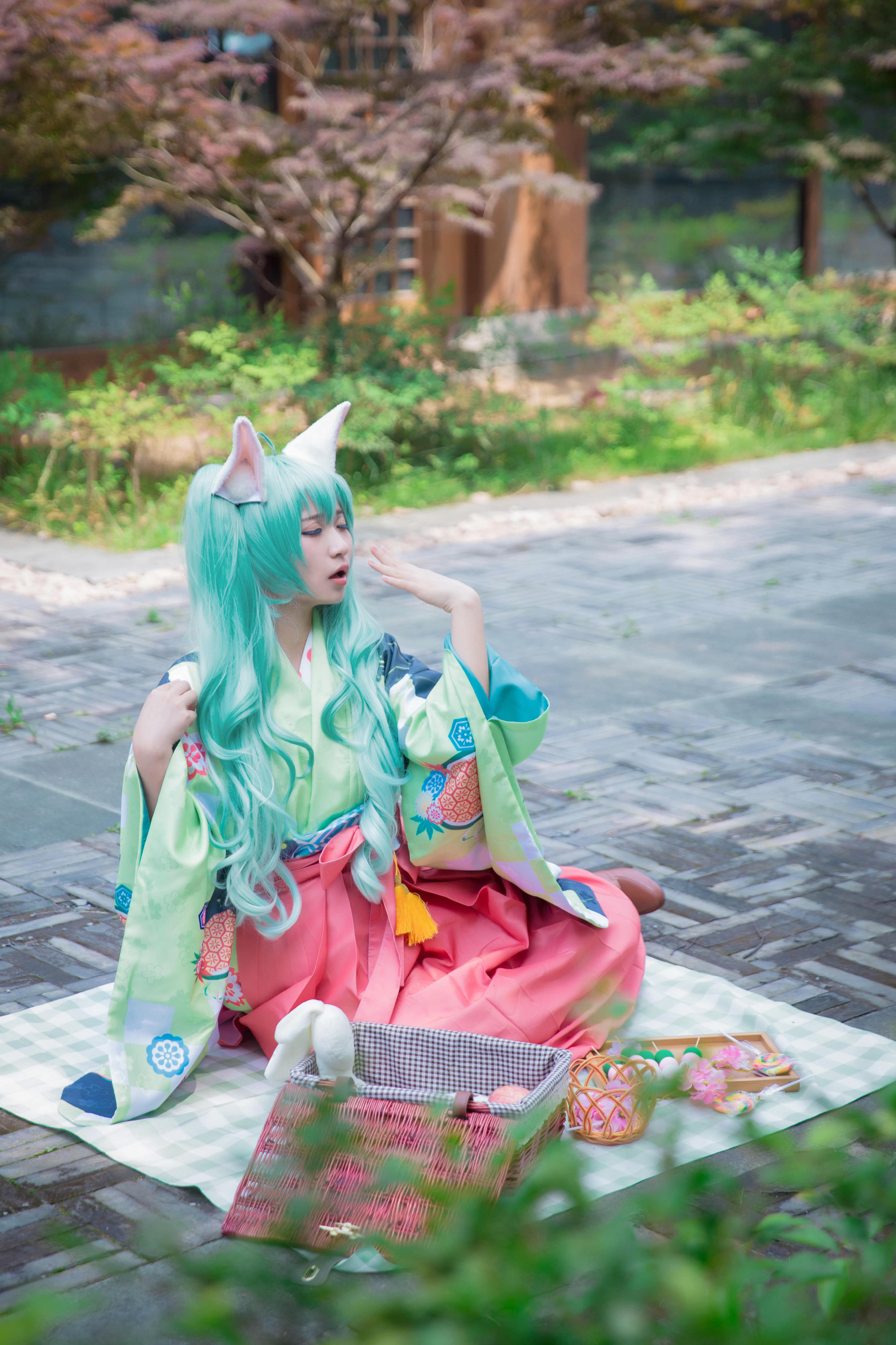 【Cosplay欣赏】VOCALOID 萌猫初音未来