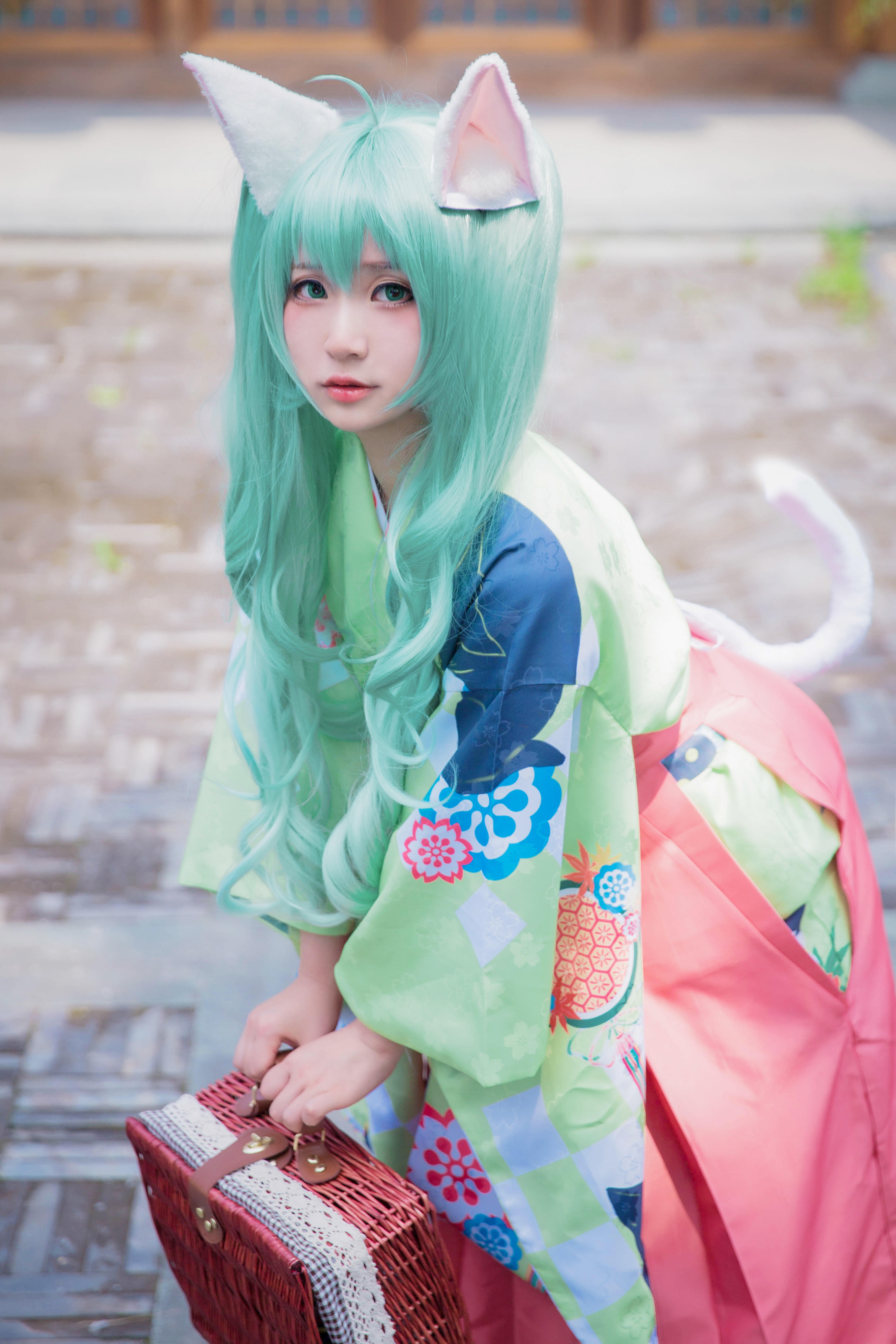 【Cosplay欣赏】VOCALOID 萌猫初音未来