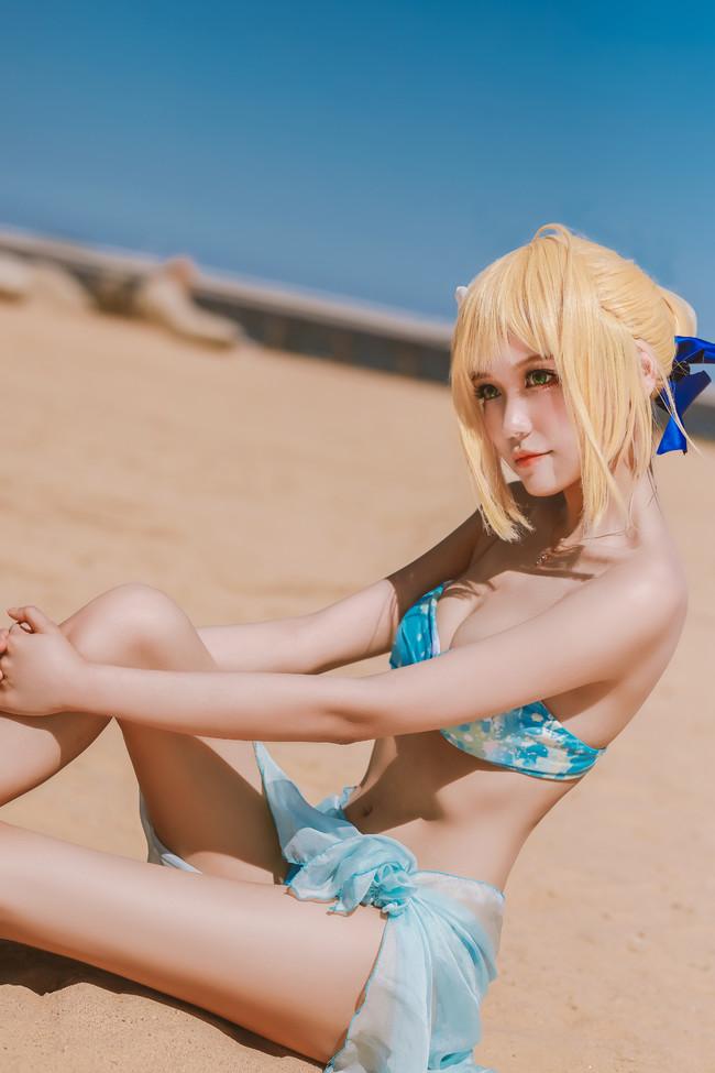 【Cosplay欣赏】Fate/Extra Saber 泳装