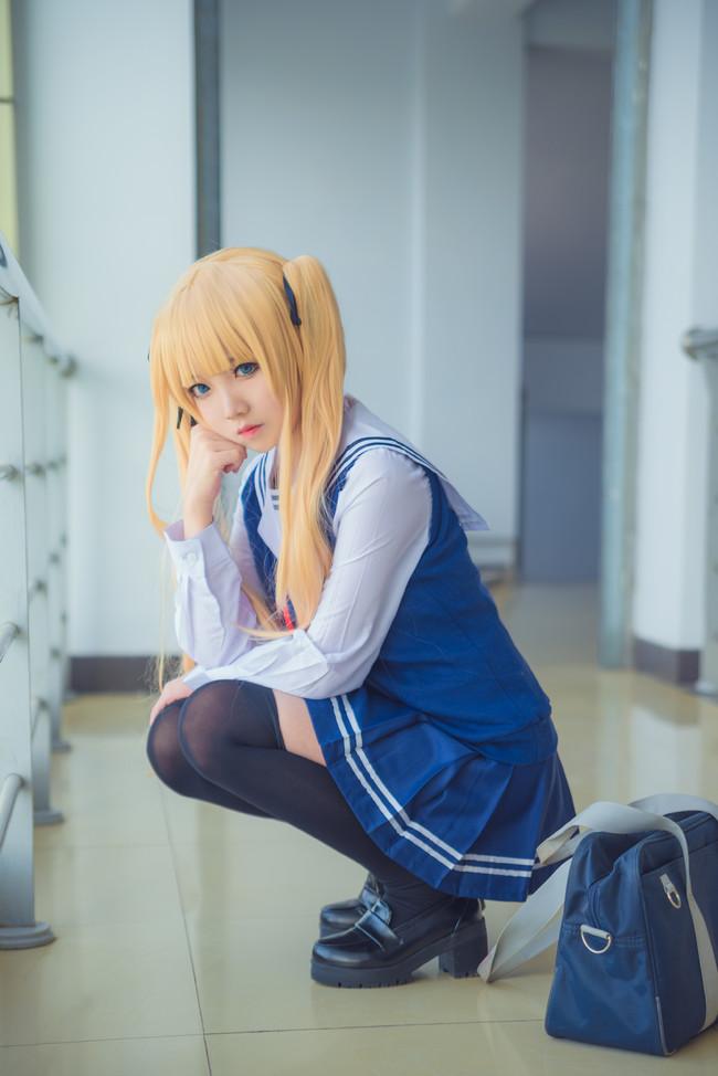 【Cosplay欣赏】路人女主的养成方法，傲娇金发双马尾英梨梨！