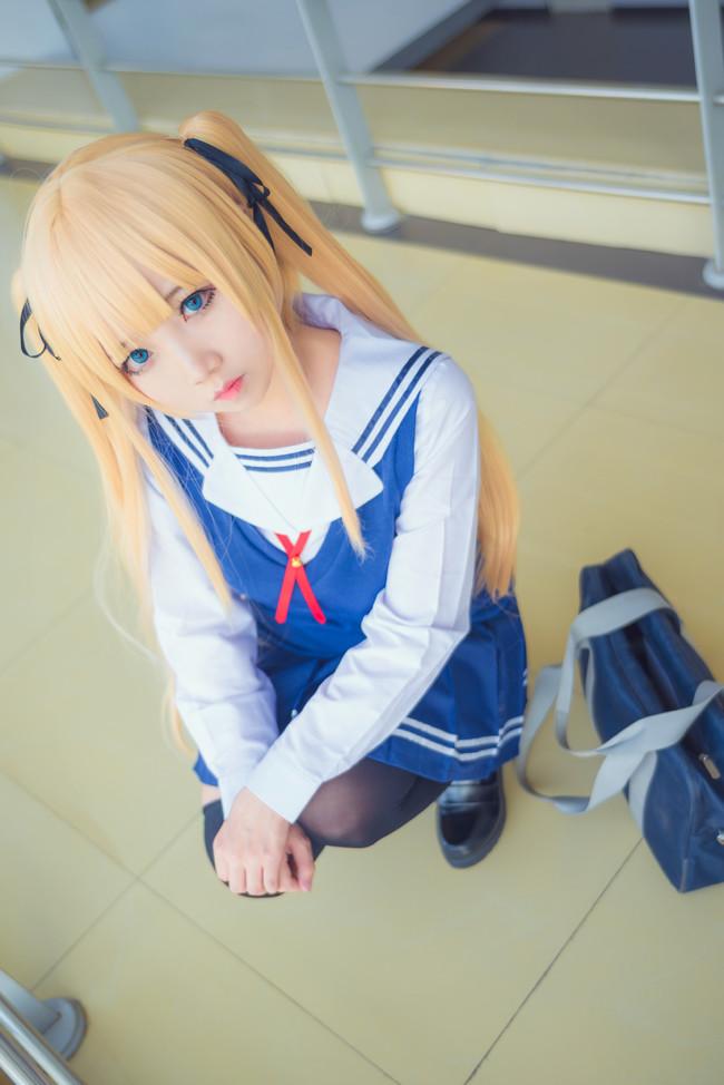 【Cosplay欣赏】路人女主的养成方法，傲娇金发双马尾英梨梨！