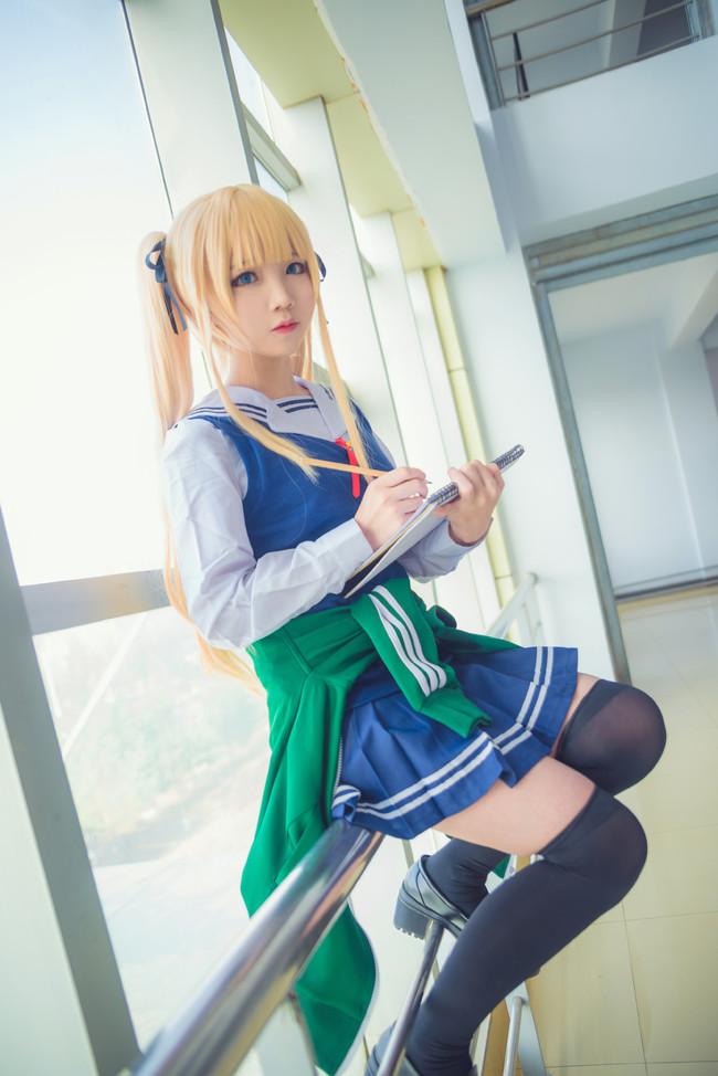【Cosplay欣赏】路人女主的养成方法，傲娇金发双马尾英梨梨！