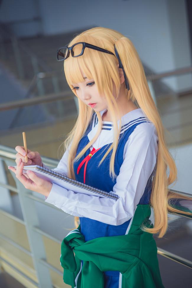 【Cosplay欣赏】路人女主的养成方法，傲娇金发双马尾英梨梨！