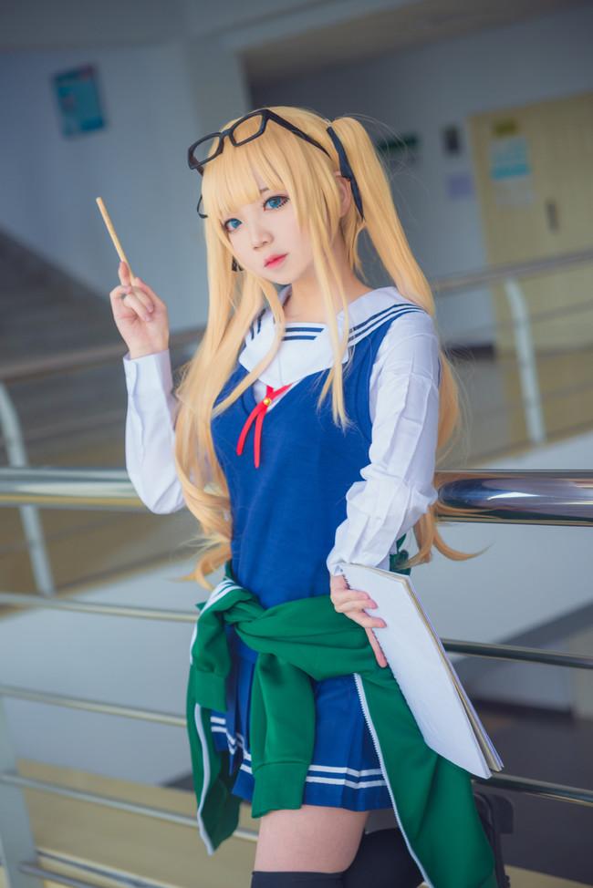 【Cosplay欣赏】路人女主的养成方法，傲娇金发双马尾英梨梨！