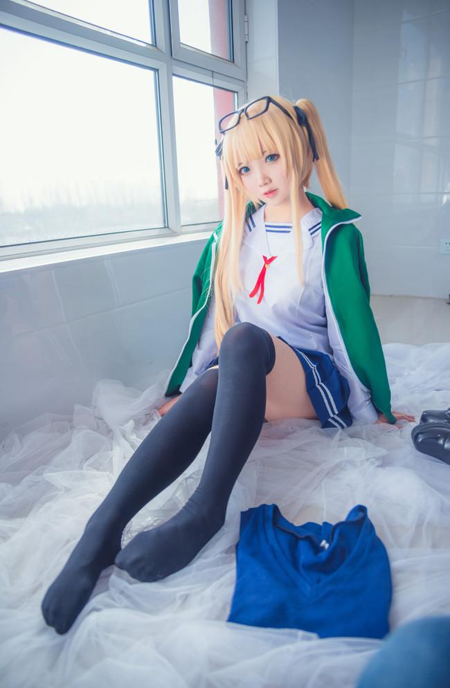 【Cosplay欣赏】路人女主的养成方法，傲娇金发双马尾英梨梨！