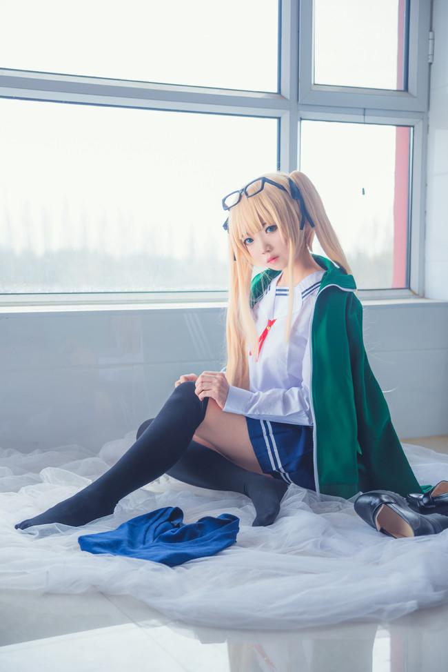 【Cosplay欣赏】路人女主的养成方法，傲娇金发双马尾英梨梨！