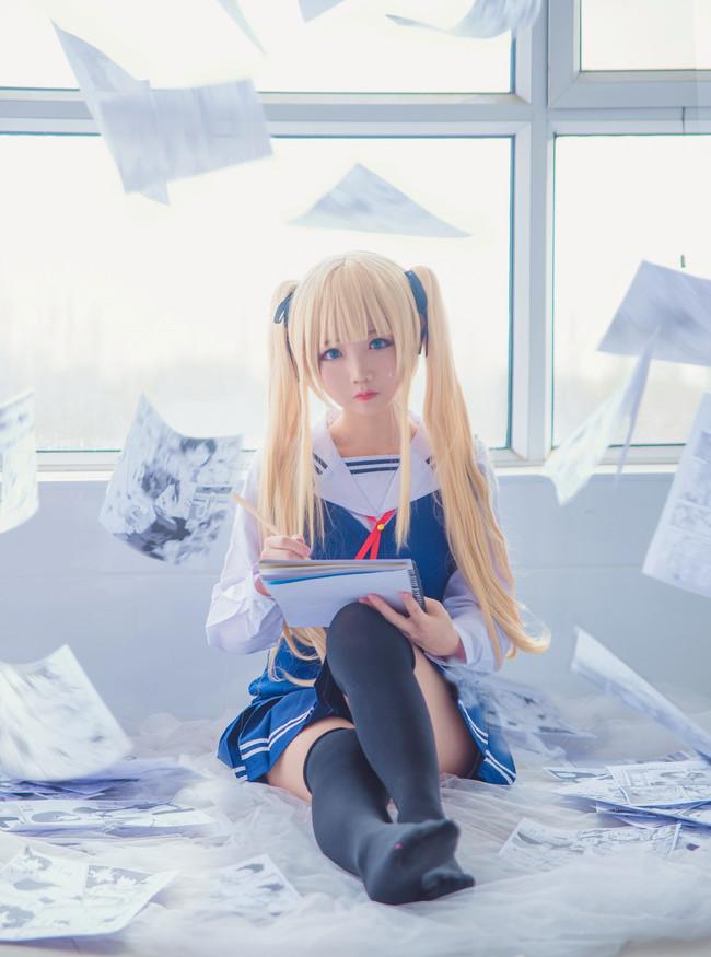 【Cosplay欣赏】路人女主的养成方法，傲娇金发双马尾英梨梨！