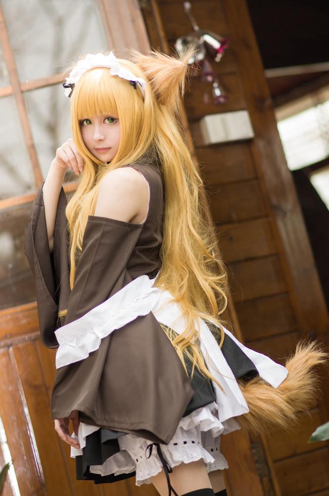 【Cosplay欣赏】变态王子与不笑猫-黑丝过膝袜 小豆梓！