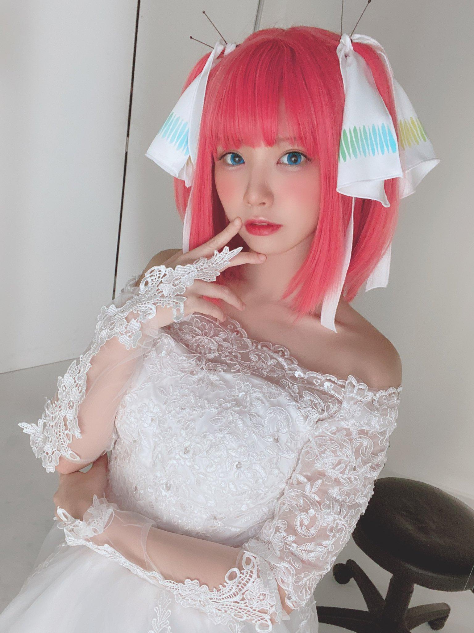 【Cosplay欣赏】五等分的花嫁，えなこ（enako）太可爱啦 嫁给我吧！