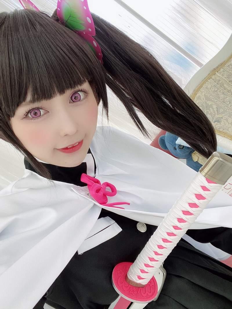 不是AV！《结衣×亚衣×琉花》Cos「鬼灭之刃」还原度真高啊！