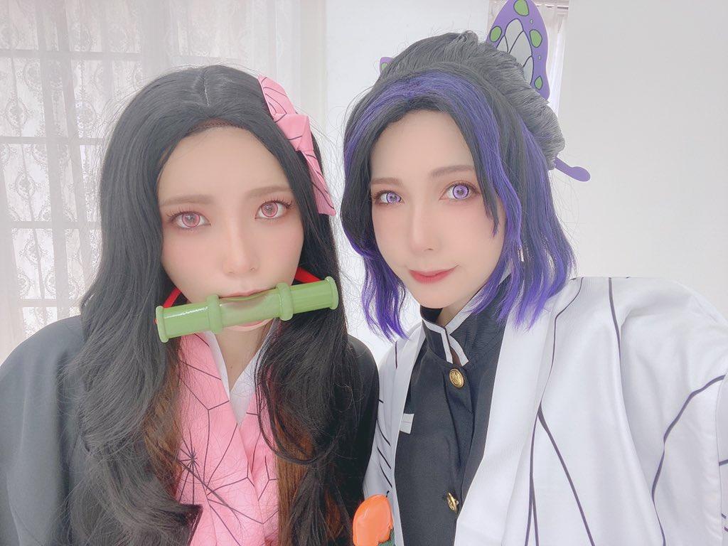 不是AV！《结衣×亚衣×琉花》Cos「鬼灭之刃」还原度真高啊！