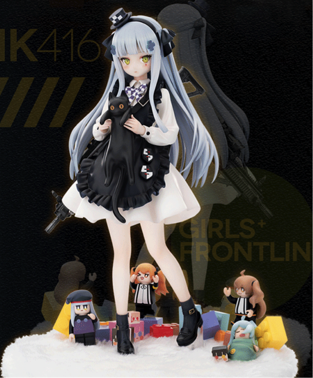 「少女前线」HK416黑猫的赠礼Ver.手办登场