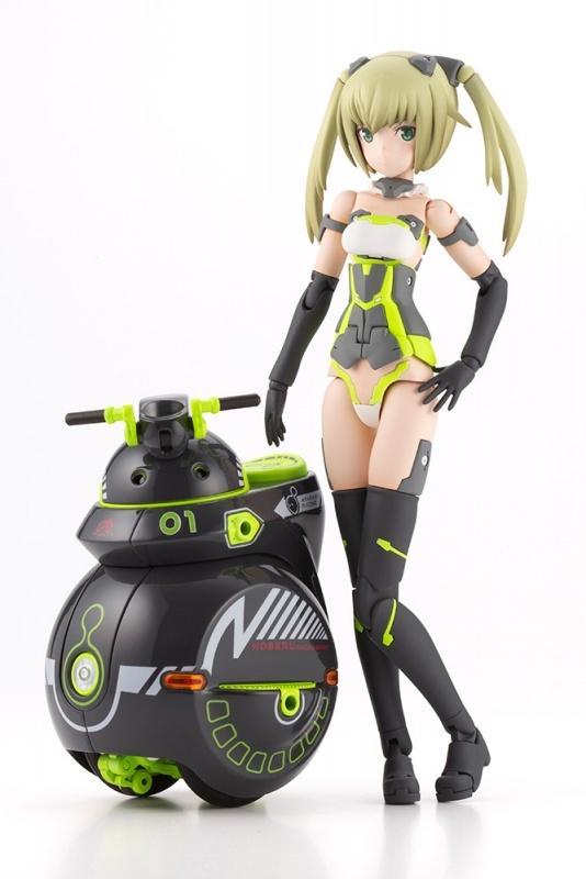 寿屋《Frame Arms Girl 骨装机娘》祈仙蒂雅 Racer＆NOSERU Racing Spec Ver. 组装手办，2022年8月发售！