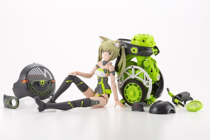 寿屋《Frame Arms Girl 骨装机娘》祈仙蒂雅 Racer＆NOSERU Racing Spec Ver. 组装手办，2022年8月发售！