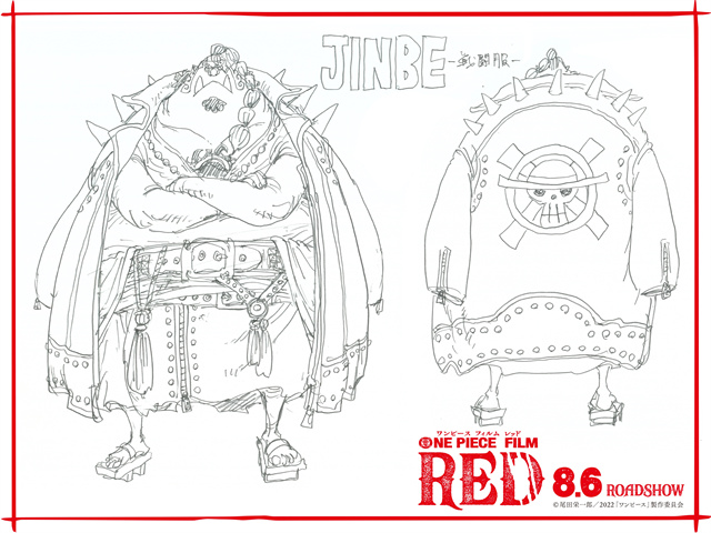 剧场版动画「ONE PIECE FILM RED」各角色战斗服设计图公布啦